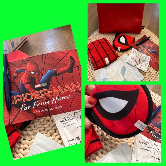 SPIDER-MAN UNITED AIRLINES FIRST CLASS LIMITED EDITION AMENITY KIT 2018-19 - Picture 2 of 13